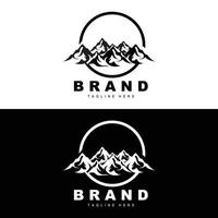 Mountain Logo, Vector Mountain Climbing, Adventure, Design For Climbing, Climbing Equipment, And Brand With Mountain Logo