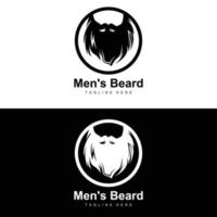 logo de barba, barbería vectorial, diseño para apariencia masculina, barbero, cabello, moda vector