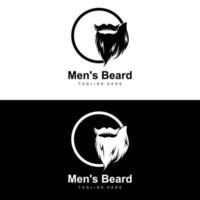 logo de barba, barbería vectorial, diseño para apariencia masculina, barbero, cabello, moda vector