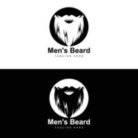 logo de barba, barbería vectorial, diseño para apariencia masculina, barbero, cabello, moda vector