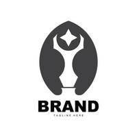 Trophy Logo Design, Award Winner Championship Trophy Vector, Success Brand vector