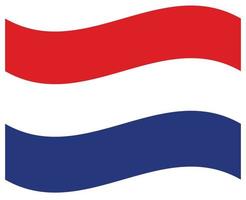 National flag of Netherlands - Flat color icon. vector