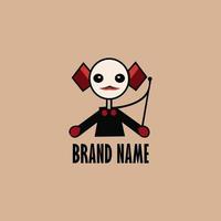 Puppet Logo Design Template vector