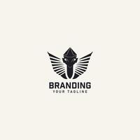 Scary Sphinx Logo Design Template vector