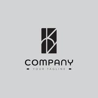 Letter Bk KB Logo Design Template vector