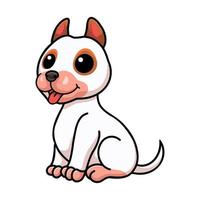 Cute bully kutta cartoon sitting vector