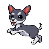 lindo, chihuahua, perro, caricatura, posar vector