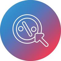 icono de fondo de círculo degradado de línea ctr vector