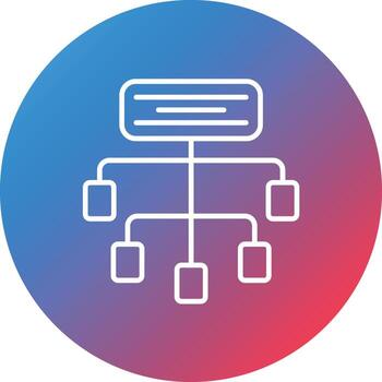 información arquitectura línea gradiente círculo fondo icono vector