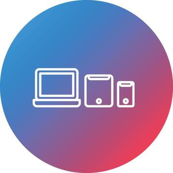 icono de fondo de círculo degradado de línea de degradación elegante vector