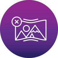 eliminar icono de vector de galería de fotos