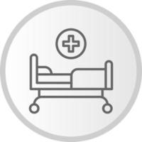 Hospital Bed Vector Icon