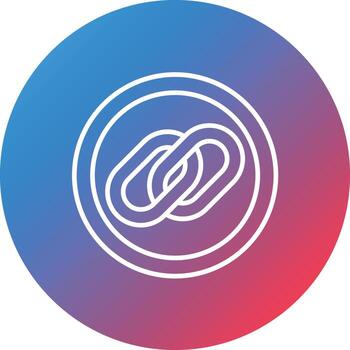 Connection Line Gradient Circle Background Icon vector