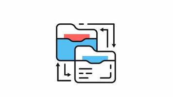 animated file sharing icon of nice animation icons for your Project Management videos easy to use with alpha channel just download it
