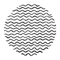 vector illustration of an abstract ornament in black and white colors