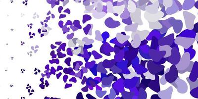 Light purple vector pattern with abstract shapes.