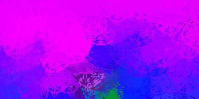 Dark Pink, Blue vector background with polygonal forms.
