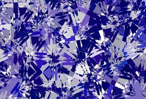 Dark Purple vector background with polygonal forms.