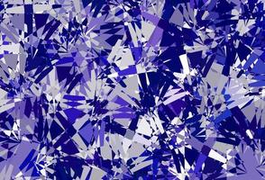 Dark Purple vector background with polygonal forms.