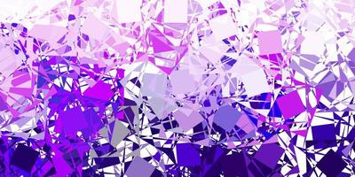 Light purple vector background with triangles.