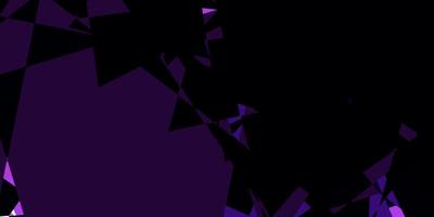 plantilla de vector de color púrpura oscuro con formas triangulares.