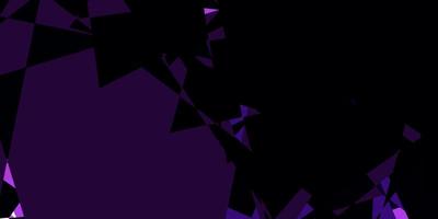 Dark Purple vector template with triangle shapes.