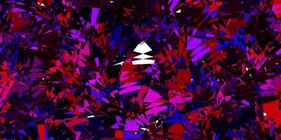 Dark Pink, Red vector texture with random triangles.