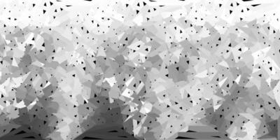Light gray vector triangle mosaic template.