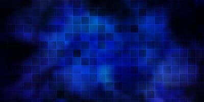 Dark BLUE vector template with rectangles.