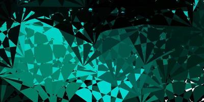 Dark Green vector template with abstract forms.