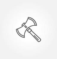 axe icon vector illustration logo template for many purpose. Isolated on white background.