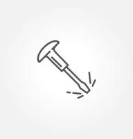 chisel icon vector illustration logo template for many purpose. Isolated on white background.