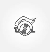 circular saw icon vector illustration logo template for many purpose. Isolated on white background.