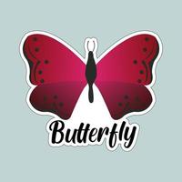 Beautiful colorful butterflies. Butterfly illustration for stickers or print. Butterfly vector design