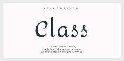 Trendy alphabet letters. Typography future creative design concept fonts and numbers. Vector illustraion.