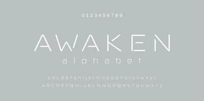 Elegant style alphabet - Decorative alphabet fonts and numbers. vector