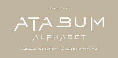 Decorative alphabet fonts and numbers. vector