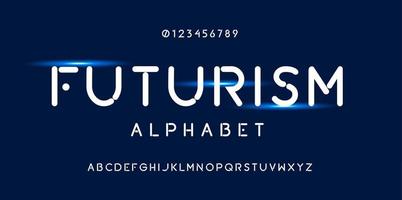 Abstract minimal modern alphabet fonts. vector