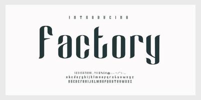 Modern alphabet font and number. Trendy alphabet letters. vector