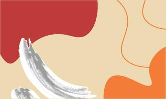 abstract background with red maroon, cream, white, orange colors. Template design for poster, banner, card vector