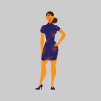 Free vector business women in office clothes isolated