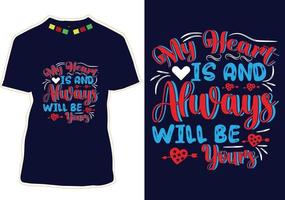 Valentine's day t-shirt design vector