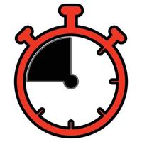 Football Stopwatch Filled Icon vector