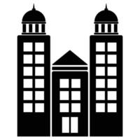 Building Solid Icon vector