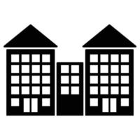 Building Solid Icon vector