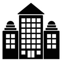 Building Solid Icon vector