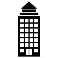 Building Solid Icon vector