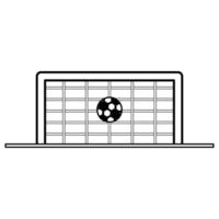 icono de gol concedido fútbol vector