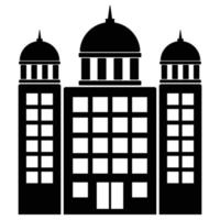 Building Solid Icon vector