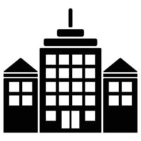 Building Solid Icon vector